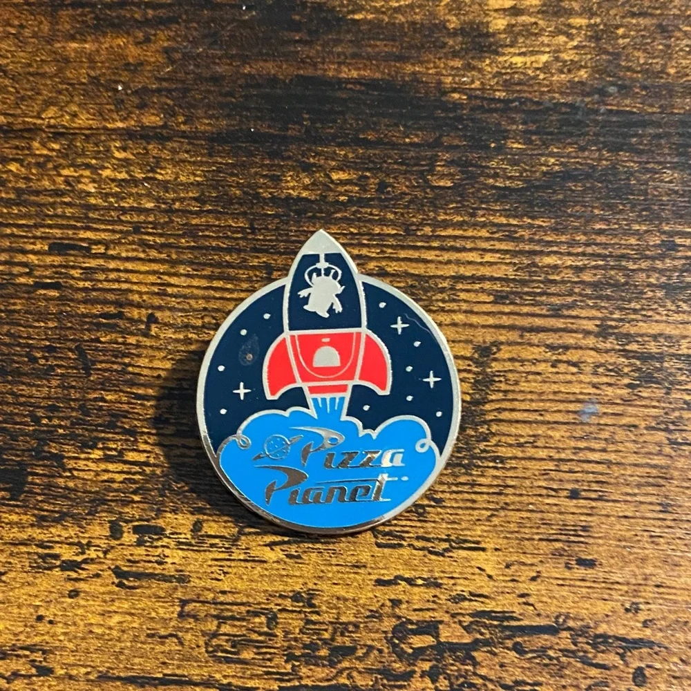 Pizza Planet Rocket Enamel Pin - Picture 1 of 2